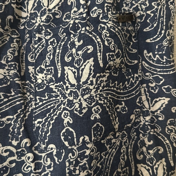 Roxy Oceanside Blue Print Pants size XL - Picture 7 of 8